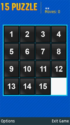 بازی اعداد در گوشی های نوکیا سری ۶۰ ویرایش ۵ – ۱۵ Puzzle
