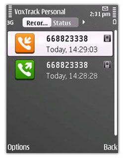 ضبط تمامی تماس با کیفیت بسیار بالا و بدون بیپ با VoxTrack Personal v1.30