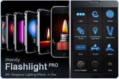 نرم افزار فوق العاده جذاب iHandy Flashlight Pro v1.1 – برنامه آیفون