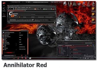 دانلود تم ویندوز سون Annihilator Red Theme for Windows 7 – تم ویندوز