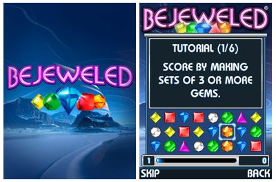 بازی موبایل Bejeweled به صورت جاوا