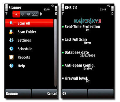 نسخه جدید آنتی ویروس موبایل با Kaspersky Mobile Security v9.04