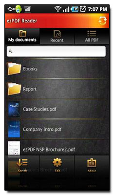 نرم افزار مشاهده فایل ها PDF در گوشی با ezPDF Reader v1.2.1.0 – نرم افزار آندروید