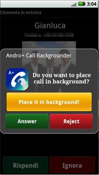 نرم افزار مدیریت تماس A+ Call Manager Backgrounder v1.6.2 برای آندروید