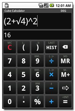 دانلود ماشین حساب پیشرفته Cube Calculator 1.3.4 برای آندروید
