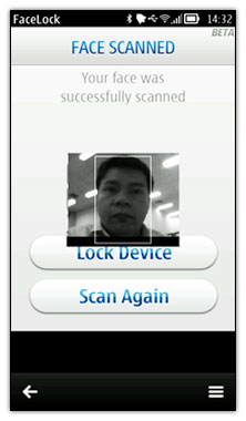 دانلود نرم افزار تشخیص چهره Nokia Facelock v1.00 برای سیمبیان ۳