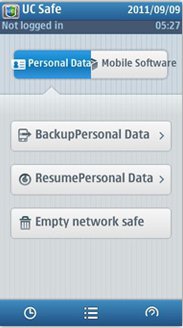 پشتیبان گیری از گوشی با Uc Safebox برای نوکیا سیمبیان ۳