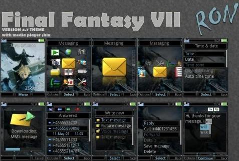 تم Final Fantasy vii برای گوشی سونی اریکسون K850i