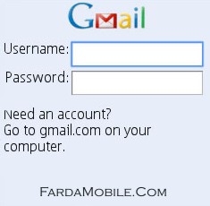 نرم افزار چک کردن Gmail از طریق GPRS