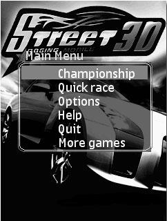 بازی جاوا و ۳ بعدی Street Racing Mobile برای موبایل