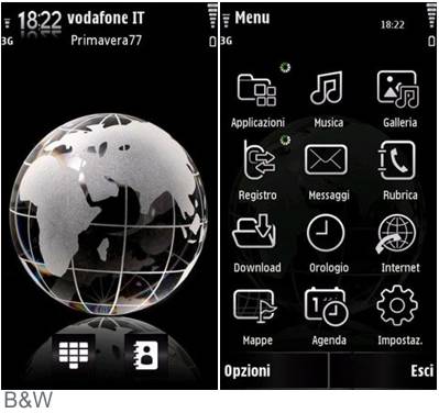 World B&W theme s60v5